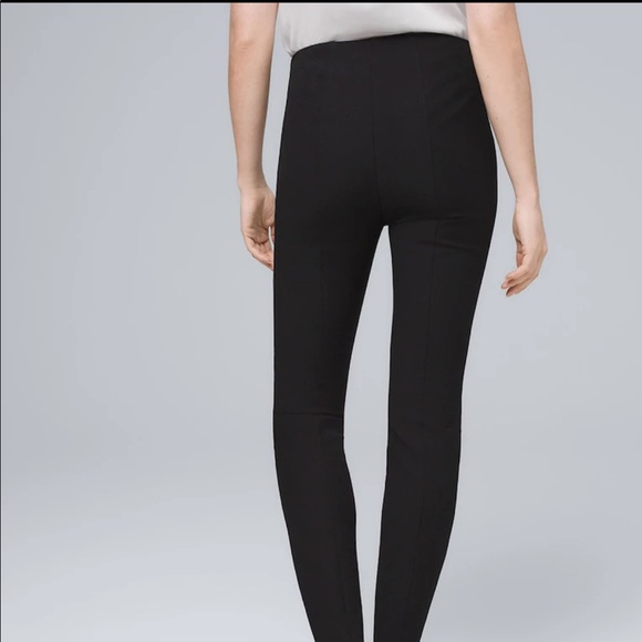 WHBM Comfort Stretch Flat-Front Skinny Ankle Pants - Picture 2 of 6